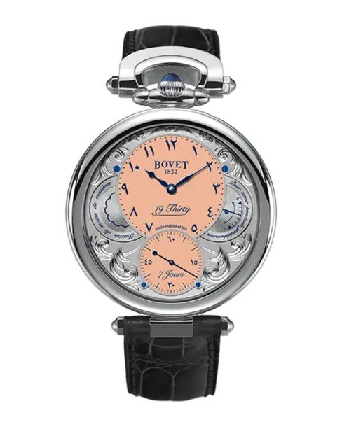 19Thirty Polished Stainless Steel Salmon Lacquered - Cortina Watch Thailand