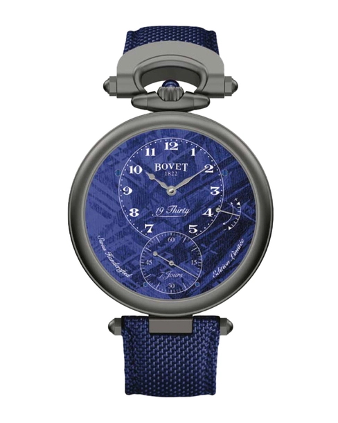 19Thirty Sand blasted Titanium Blue Meteorite Dial - Cortina Watch Thailand