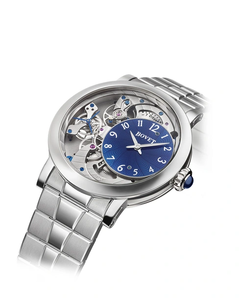 Récital 12 Orbis Titanium Blue Guilloché Dial - Cortina Watch Thailand
