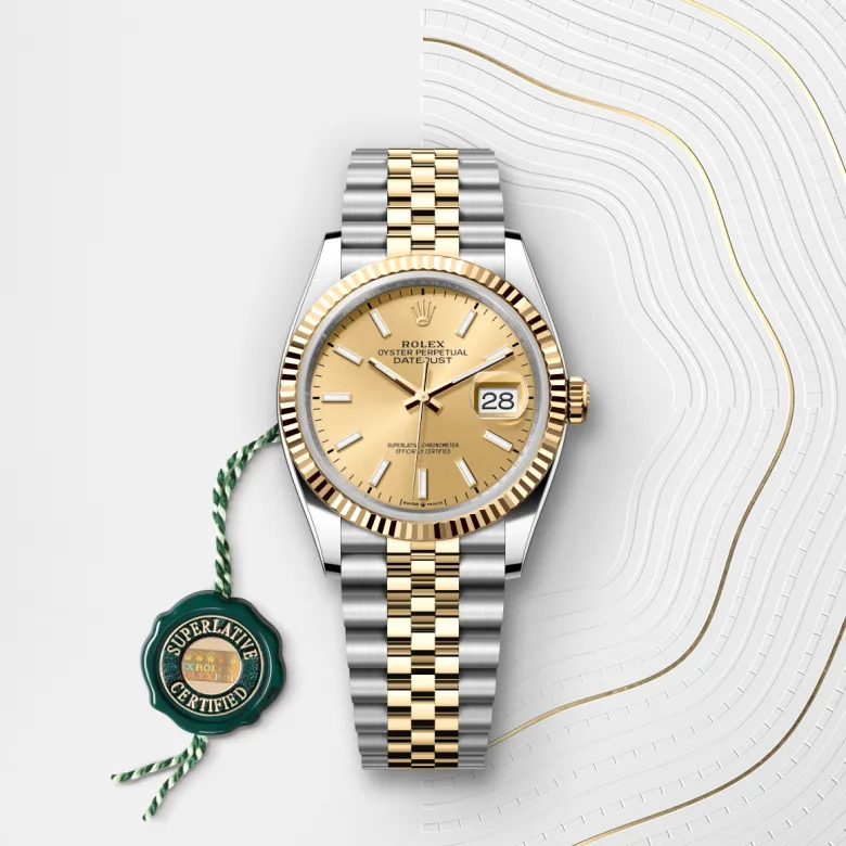 Rolex Datejust in Yellow Rolesor - combination of Oystersteel and yellow gold, M126233-0015 - Cortina Watch Thailand