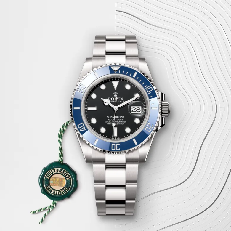 Rolex Submariner in 18 ct white gold, M126619LB-0003 - Cortina Watch Thailand