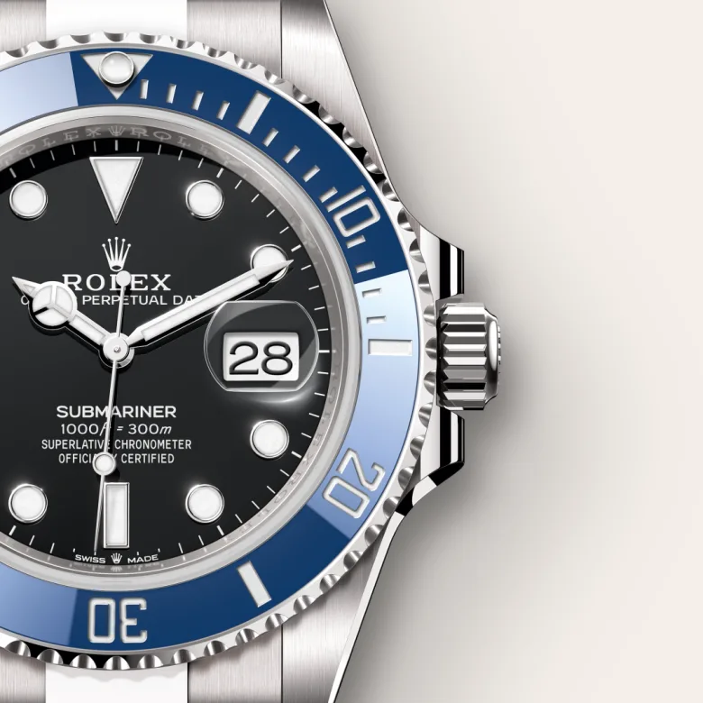 Rolex Submariner in 18 ct white gold, M126619LB-0003 - Cortina Watch Thailand