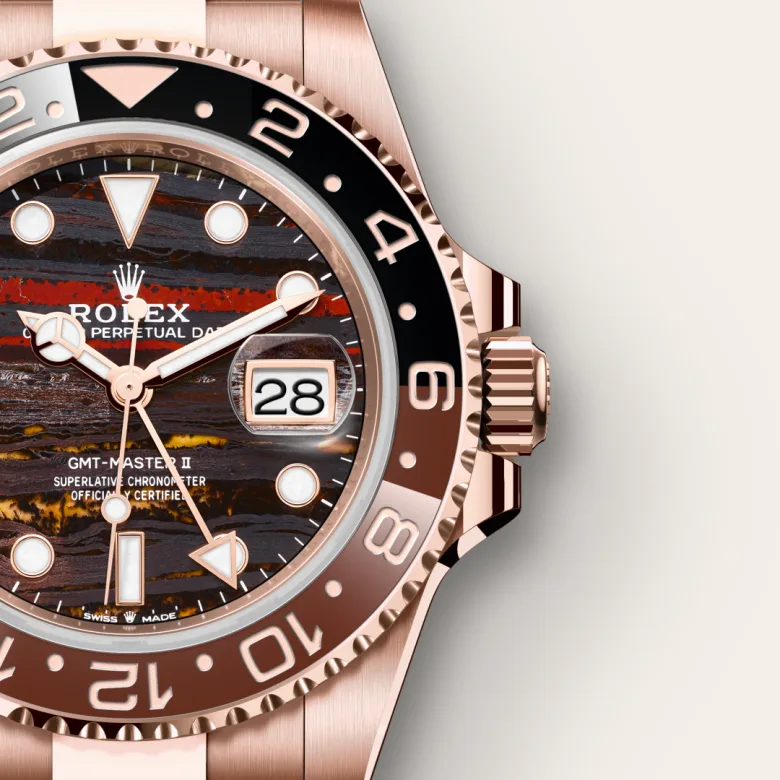 Rolex GMT-Master II in 18 ct Everose gold, M126715CHNR-0002 - Cortina Watch Thailand