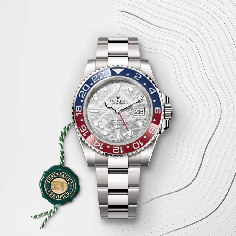 Rolex GMT-Master II in 18 ct white gold, M126719BLRO-0002 - Cortina Watch Thailand