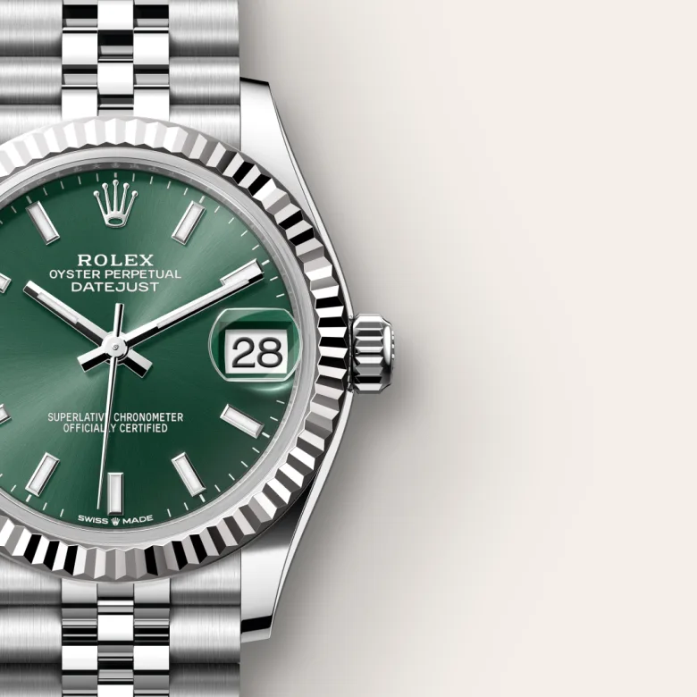 Rolex Datejust in White Rolesor - combination of Oystersteel and white gold, M278274-0018 - Cortina Watch Thailand