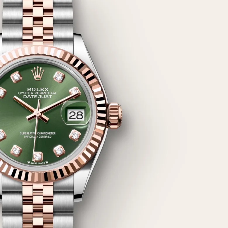 Rolex Lady-Datejust in Everose Rolesor - combination of Oystersteel and Everose gold, M279171-0007 - Cortina Watch Thailand