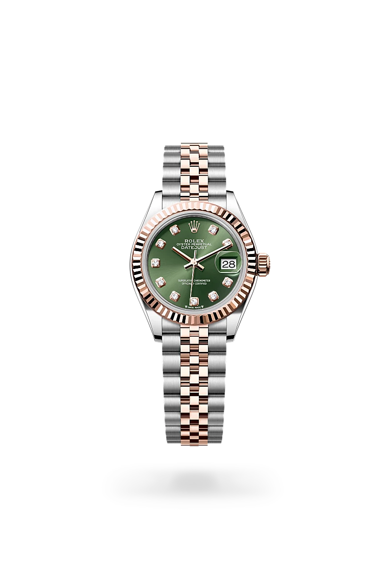 Rolex Lady-Datejust in Everose Rolesor - combination of Oystersteel and Everose gold, M279171-0007 - Cortina Watch Thailand