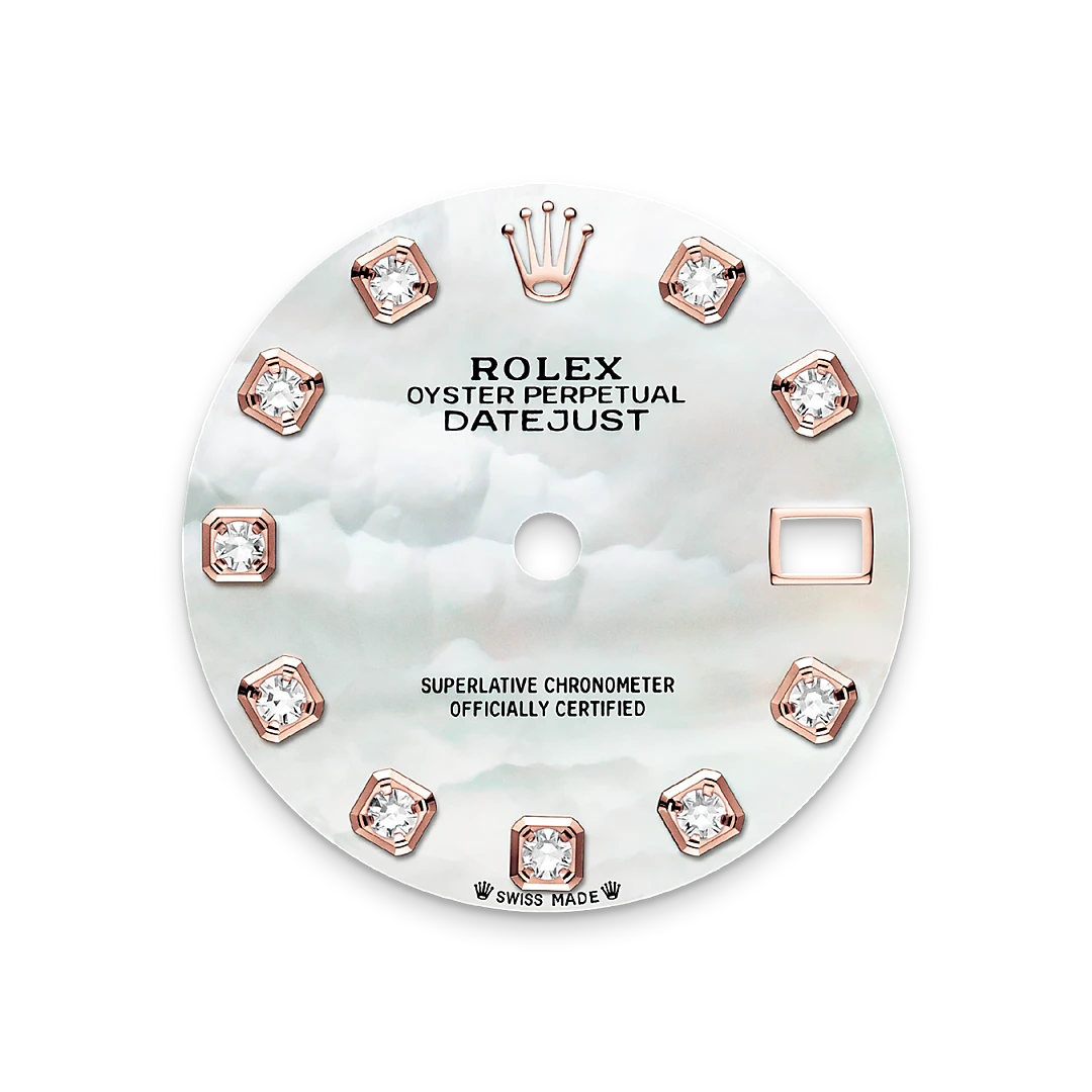 Rolex Lady-Datejust in Everose Rolesor - combination of Oystersteel and Everose gold, M279381RBR-0013 - Cortina Watch Thailand