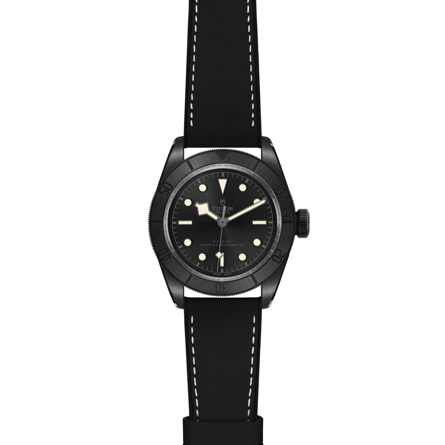 TUDORBlack Bay CeramicBlack Bay41mm matt black ceramic case with micro-blasted finish and monobloc middle case Open case back in black-PVD-treated steel with sapphire crystal - M79210CNU-0001 at Cortina Watch Thailand