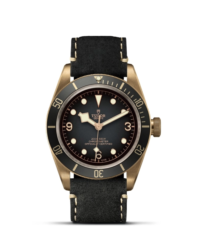 TUDORBlack Bay BronzeBlack Bay Bronze43mm bronze case with bronze-coloured PVD-treated steel case back and satin finish - M79250BA-0001 at Cortina Watch Thailand