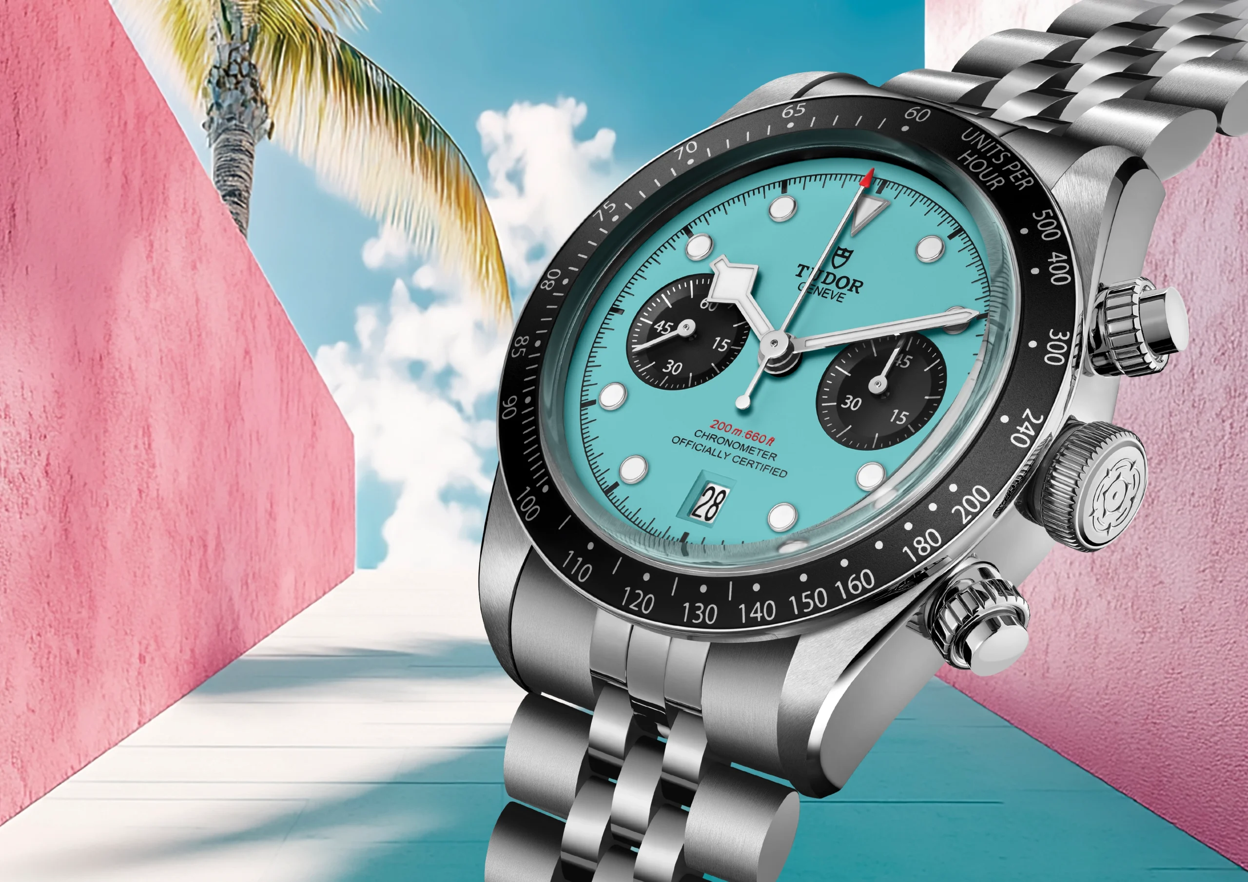 TUDORBlack Bay ChronoDaring Watches41mm stainless steel case with polished and satin-brushed finishes - M79360N-0024 at Cortina Watch Thailand