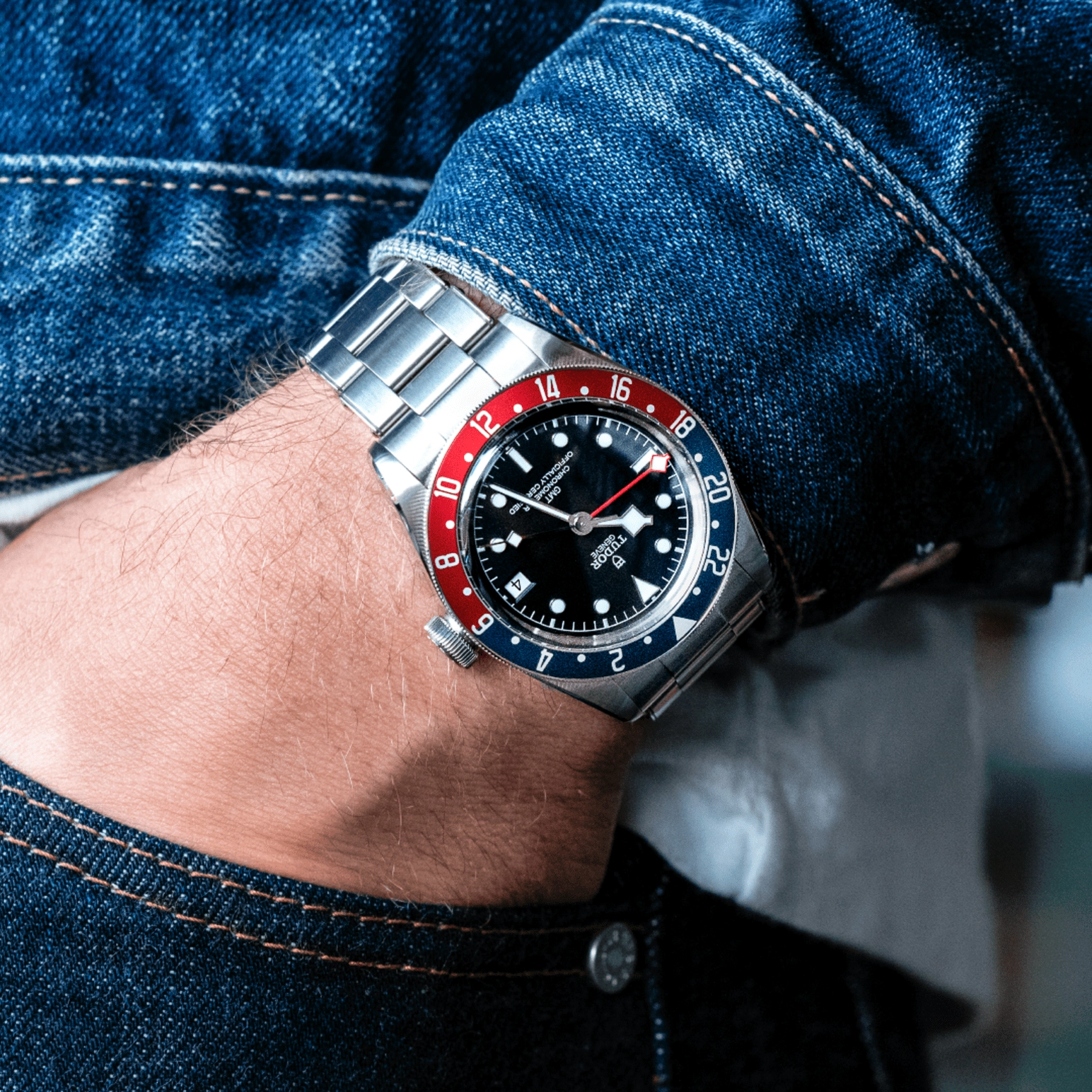 TUDORBlack Bay GMTBlack Bay GMT41mm steel case with polished and satin finish - M79830RB-0001 at Cortina Watch Thailand