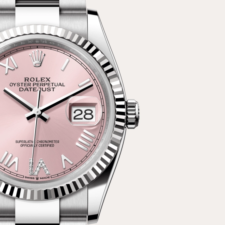 Rolex Datejust in White Rolesor - combination of Oystersteel and white gold, M126234-0066 - Cortina Watch Thailand