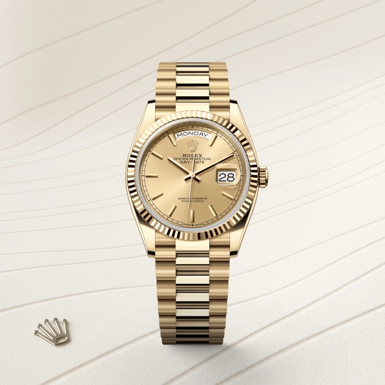 Rolex Day-Date in 18 ct yellow gold, M128238-0045 - Cortina Watch Thailand