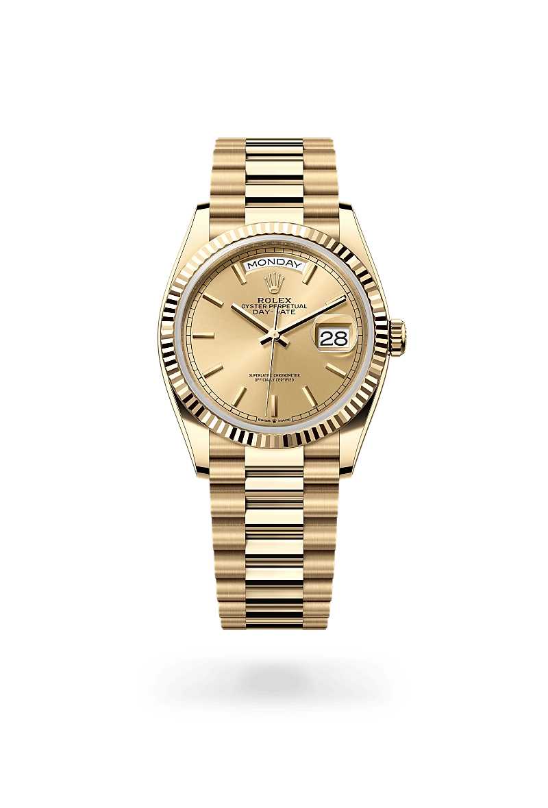 Rolex Day-Date in 18 ct yellow gold, M128238-0045 - Cortina Watch Thailand