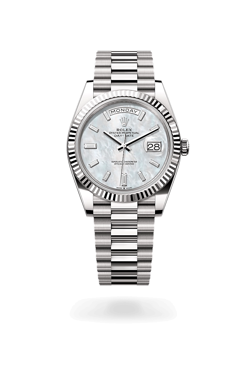 Rolex Day-Date in 18 ct white gold, M228239-0078 - Cortina Watch Thailand