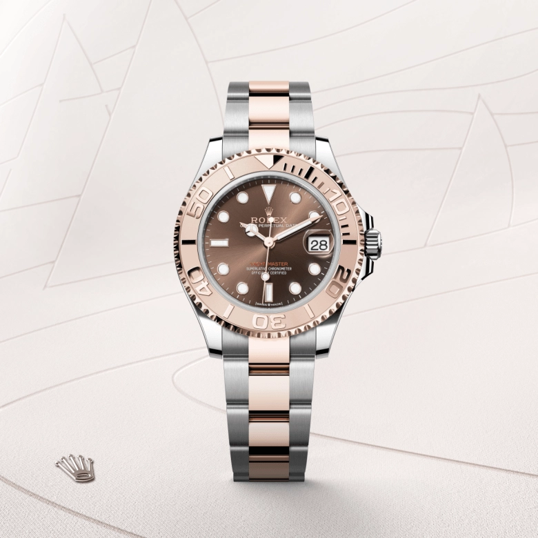 Rolex Yacht-Master in Everose Rolesor - combination of Oystersteel and Everose gold, M268621-0003 - Cortina Watch Thailand