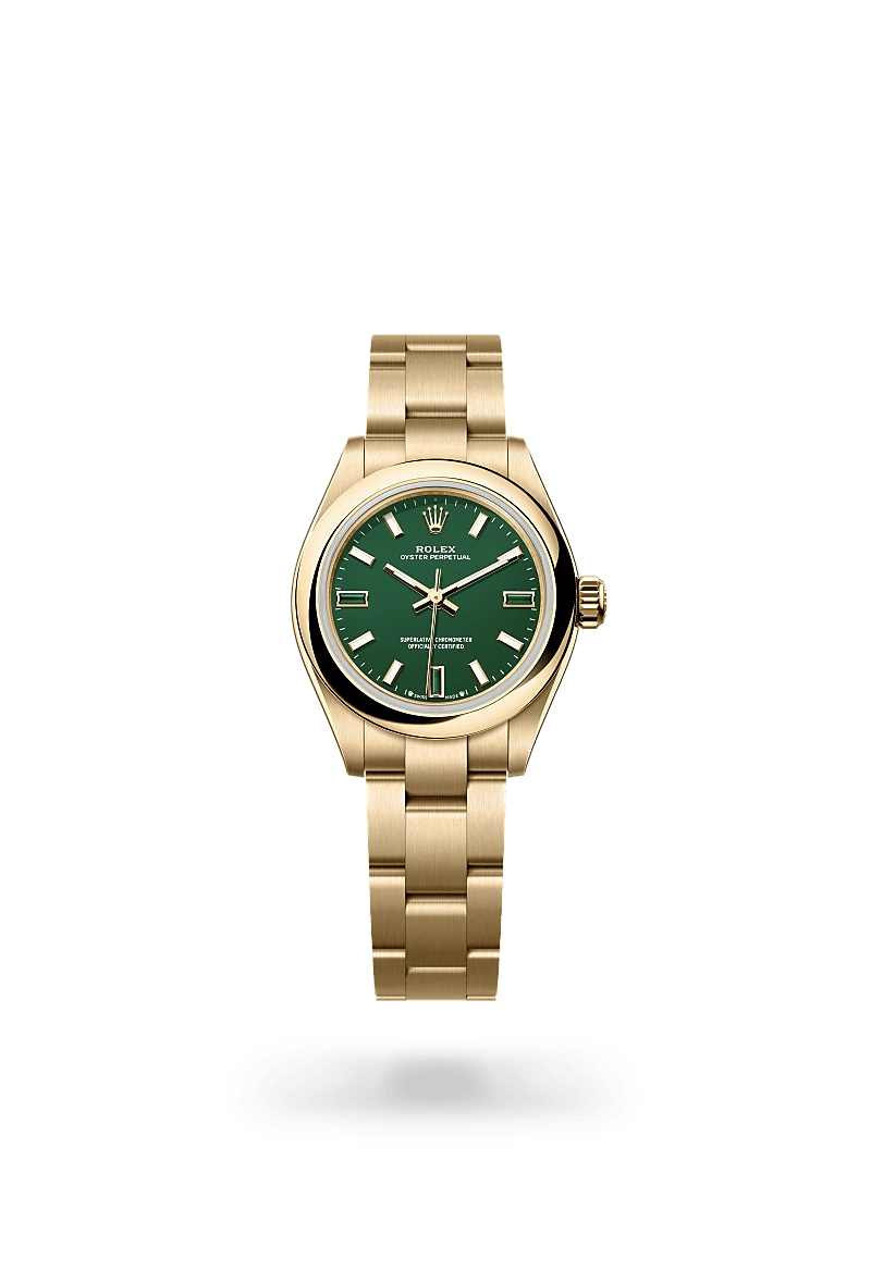 Rolex Oyster Perpetual in 18 ct yellow gold, M276208-0002 - Cortina Watch Thailand