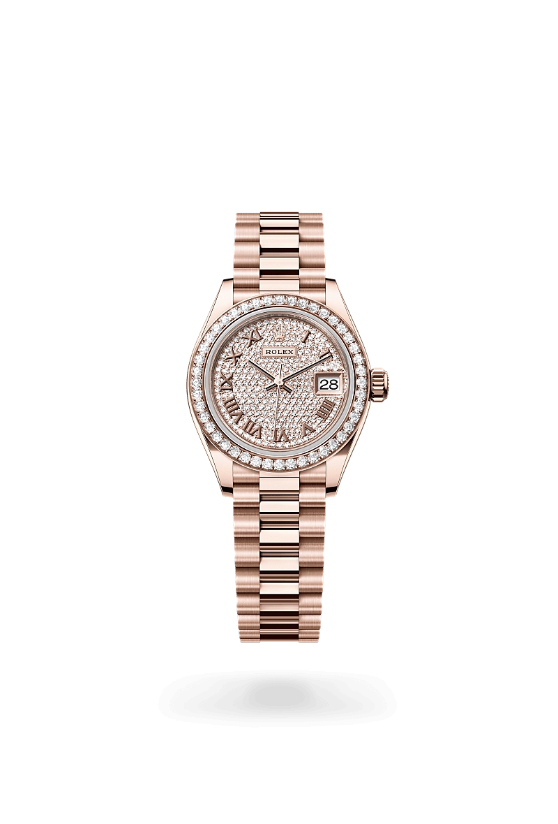 Rolex Lady-Datejust in 18 ct Everose gold, M279135RBR-0021 - Cortina Watch Thailand