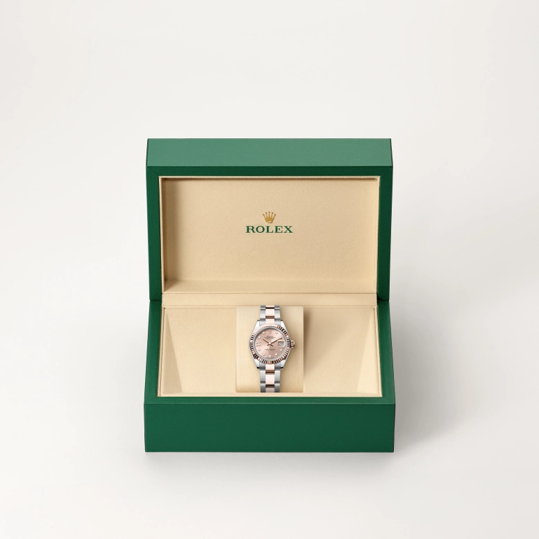 Rolex Lady-Datejust in Everose Rolesor - combination of Oystersteel and Everose gold, M279171-0028 - Cortina Watch Thailand