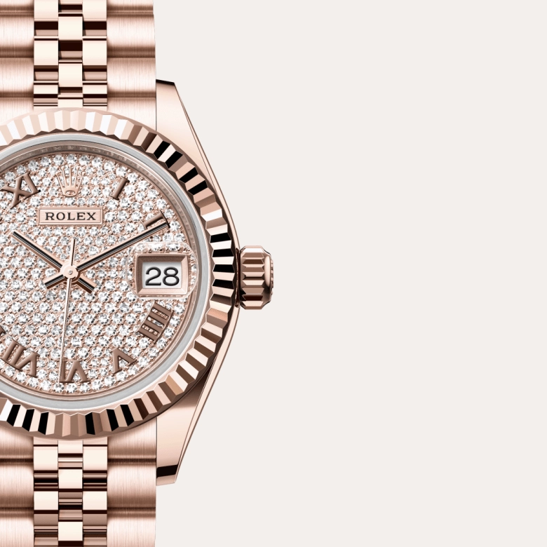Rolex Lady-Datejust in 18 ct Everose gold, M279175-0024 - Cortina Watch Thailand