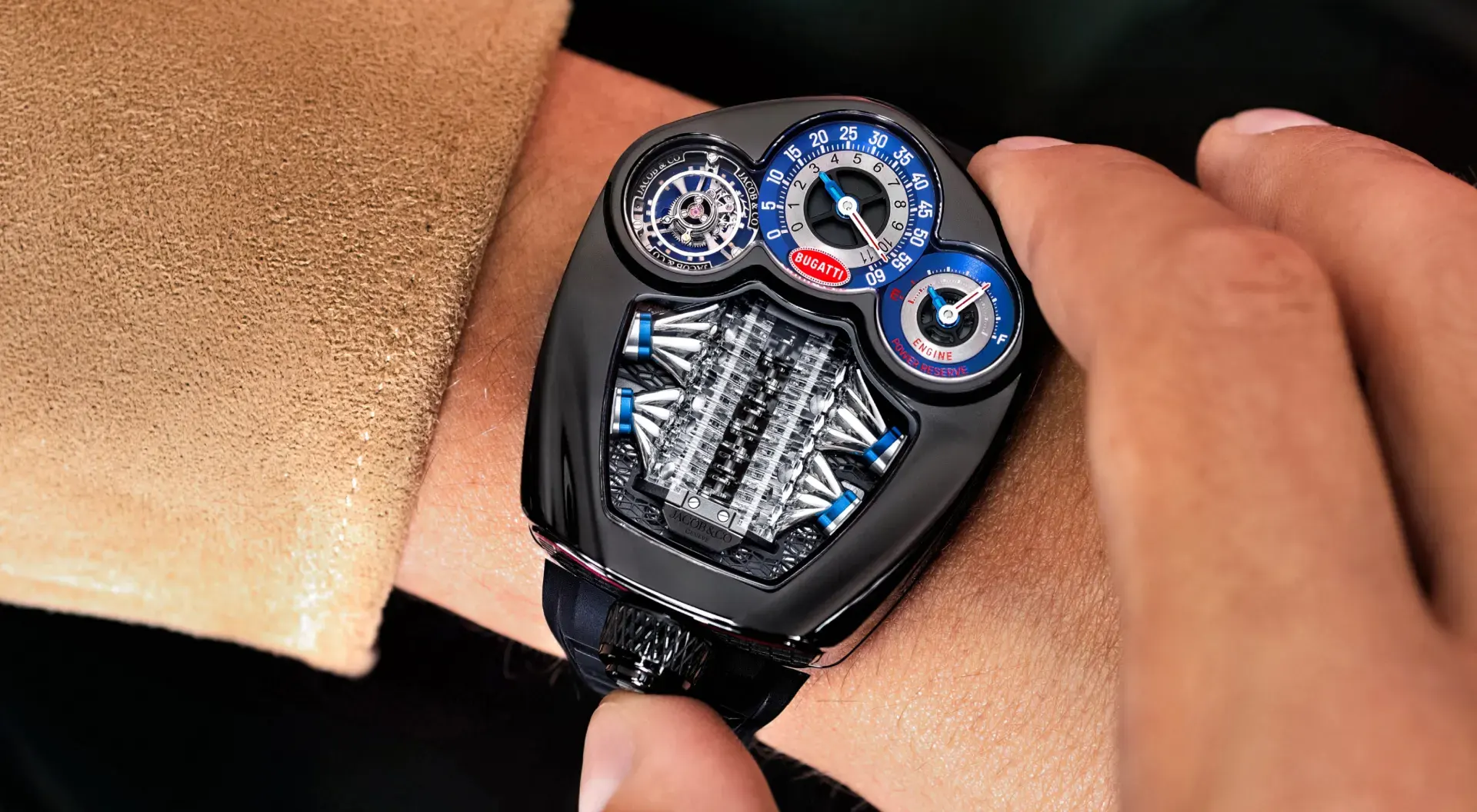 Jacob & Co. Bugatti Tourbillon A Fusion of Automotive & Horological Prestige - Cortina Watch Taiwan