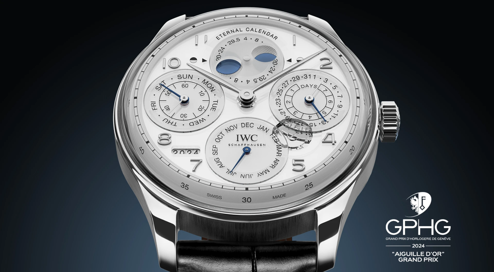The IWC Portugieser Eternal Calendar Wins the Aiguille d’Or at the Grand Prix d’Horlogerie de Genève 2024 - Cortina Watch Taiwan