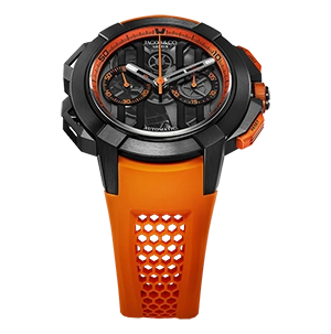 EPIC X CHRONO BLACK TITANIUM ORANGE INNER RING - Cortina Watch Taiwan