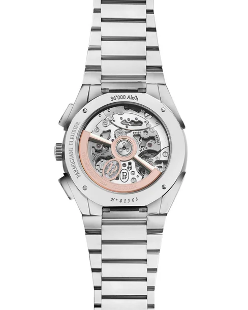 Tonda PF Chronograph Steel Platinum Milano Blue - Cortina Watch Taiwan