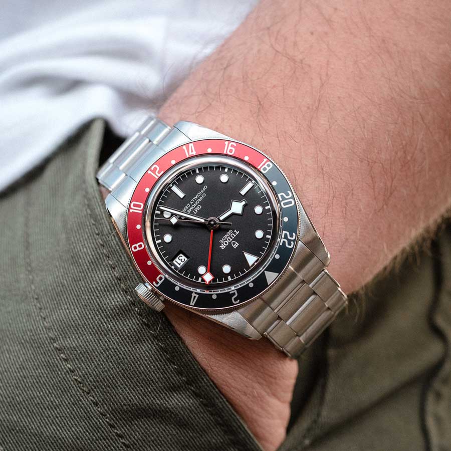 TUDORBlack Bay GMT S&GBlack Bay GMT41mm steel case with polished and satin finish - M79833MN-0003 at Cortina Watch Singapore