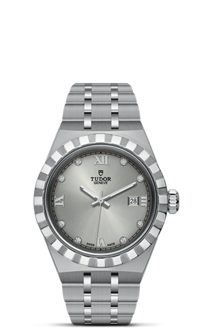 TUDOR帝舵皇家系列帝舵皇家系列磨光及磨砂316L钢表壳，直径28毫米 - M28300-0002 at Cortina Watch Singapore