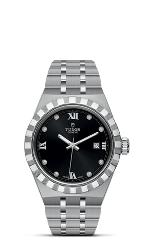 TUDOR帝舵皇家系列帝舵皇家系列磨光及磨砂316L钢表壳，直径28毫米 - M28300-0004 at Cortina Watch Singapore