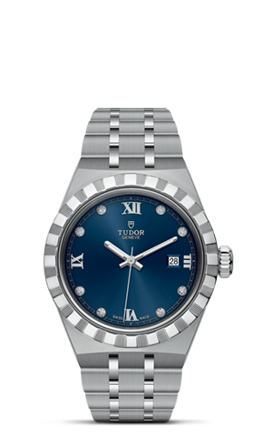 TUDOR帝舵皇家系列帝舵皇家系列磨光及磨砂316L钢表壳，直径28毫米 - M28300-0007 at Cortina Watch Singapore