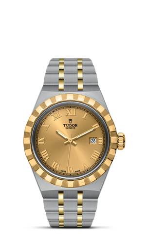 TUDOR帝舵皇家系列帝舵皇家系列磨光及磨砂钢表壳，直径28毫米 - M28303-0004 at Cortina Watch Singapore