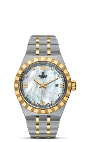 TUDOR帝舵皇家系列帝舵皇家系列磨光及磨砂钢表壳，直径28毫米 - M28303-0007 at Cortina Watch Singapore