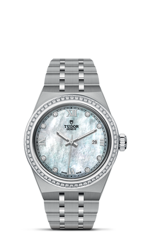 TUDOR帝舵皇家系列帝舵皇家系列磨光及磨砂钢表壳，直径28毫米 - M28320-0001 at Cortina Watch Singapore