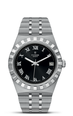 TUDOR帝舵皇家系列帝舵皇家系列磨光及磨砂钢表壳，直径34毫米 - M28400-0003 at Cortina Watch Singapore
