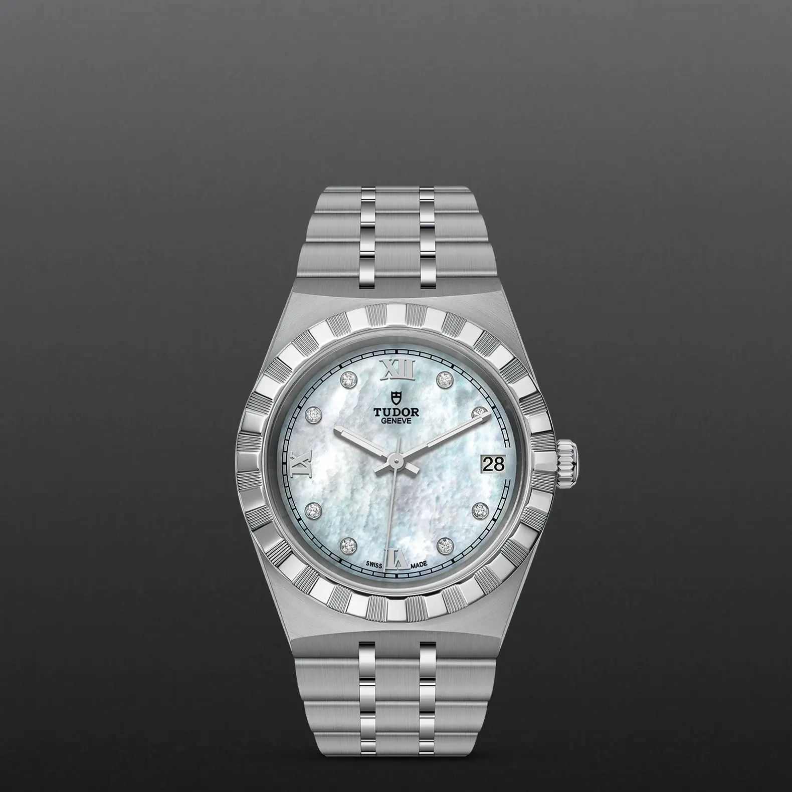 TUDORTUDOR RoyalTUDOR Royal34mm steel case with polished and satin finish - M28400-0005 at Cortina Watch Singapore