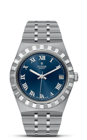 TUDOR帝舵皇家系列帝舵皇家系列磨光及磨砂钢表壳，直径34毫米 - M28400-0006 at Cortina Watch Singapore