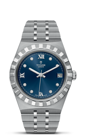 TUDOR帝舵皇家系列帝舵皇家系列磨光及磨砂钢表壳，直径34毫米 - M28400-0007 at Cortina Watch Singapore