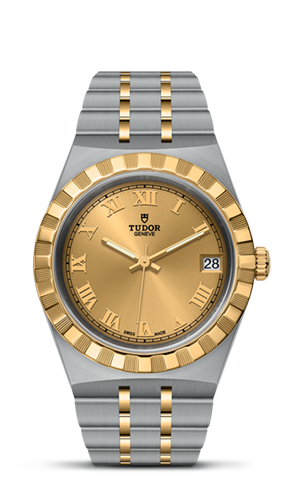 TUDOR帝舵皇家系列帝舵皇家系列磨光及磨砂钢表壳，直径34毫米 - M28403-0004 at Cortina Watch Singapore