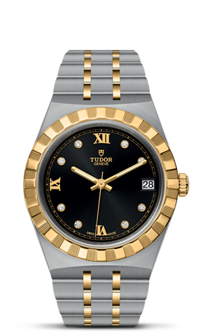 TUDOR帝舵皇家系列帝舵皇家系列磨光及磨砂钢表壳，直径34毫米 - M28403-0005 at Cortina Watch Singapore