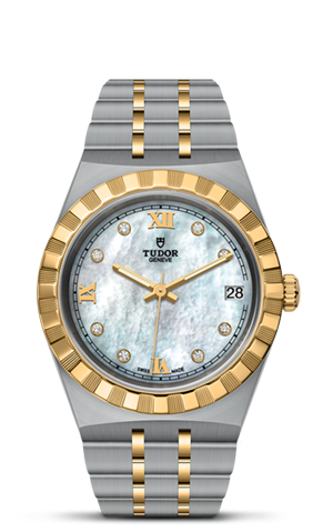 TUDOR帝舵皇家系列帝舵皇家系列磨光及磨砂钢表壳，直径34毫米 - M28403-0007 at Cortina Watch Singapore