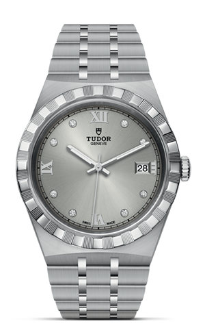 TUDOR帝舵皇家系列帝舵皇家系列磨光及磨砂钢表壳，直径38毫米 - M28500-0002 at Cortina Watch Singapore