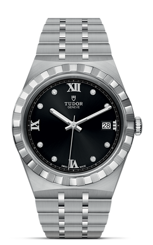 TUDOR帝舵皇家系列帝舵皇家系列磨光及磨砂钢表壳，直径38毫米 - M28500-0004 at Cortina Watch Singapore