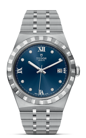 TUDOR帝舵皇家系列帝舵皇家系列磨光及磨砂钢表壳，直径38毫米 - M28500-0006 at Cortina Watch Singapore