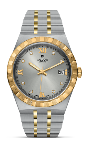 TUDOR帝舵皇家系列帝舵皇家系列磨光及磨砂钢表壳，直径38毫米 - M28503-0002 at Cortina Watch Singapore