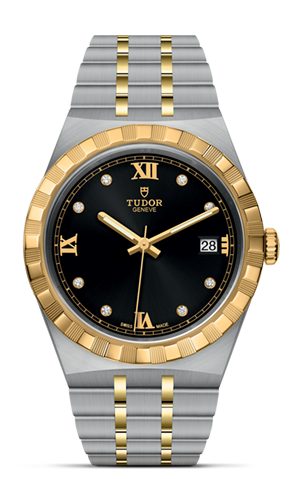 TUDOR帝舵皇家系列帝舵皇家系列磨光及磨砂钢表壳，直径38毫米 - M28503-0004 at Cortina Watch Singapore