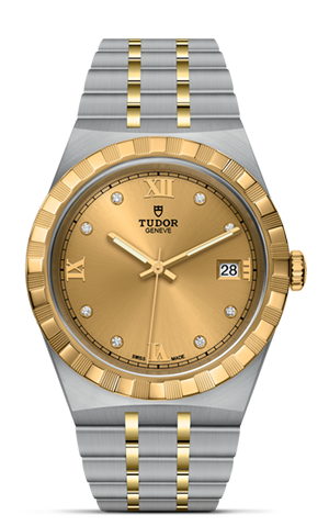 TUDOR帝舵皇家系列帝舵皇家系列磨光及磨砂钢表壳，直径38毫米 - M28503-0005 at Cortina Watch Singapore