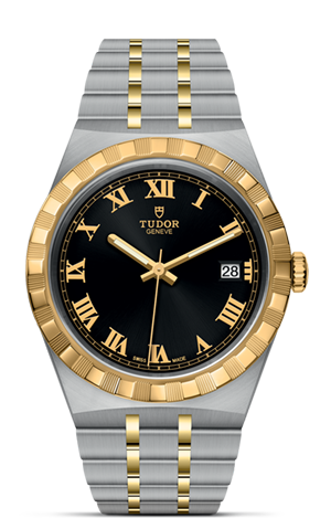 TUDOR帝舵皇家系列帝舵皇家系列磨光及磨砂钢表壳，直径38毫米 - M28503-0006 at Cortina Watch Singapore